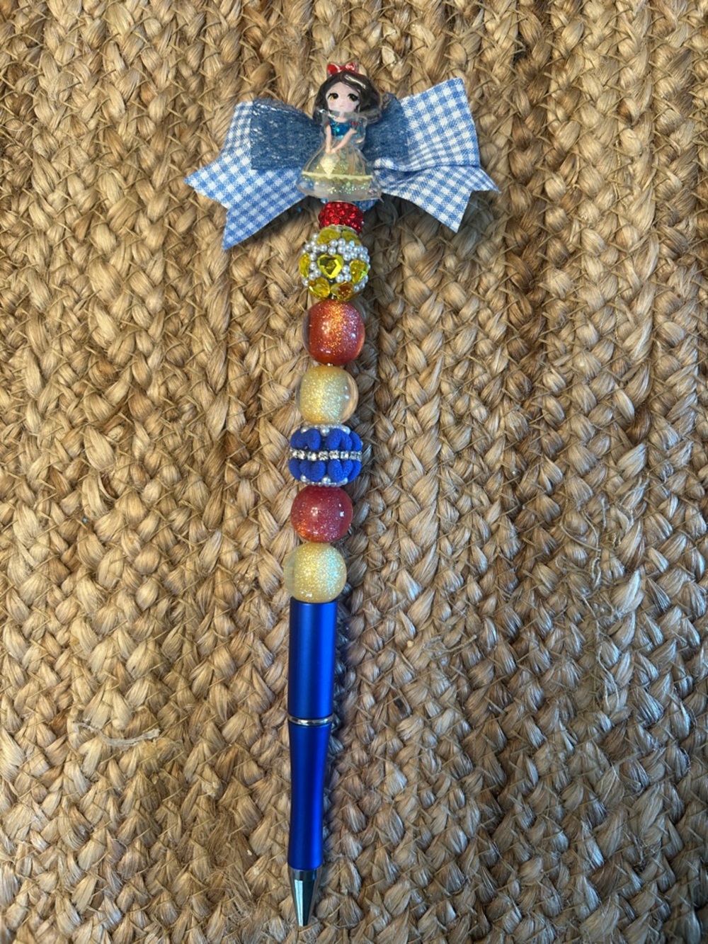 Snow White Beaded handmade Pen